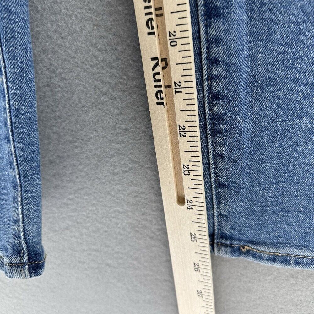 2022 Levis Mom Jeans Silver Tab‎ Stone Wash Distressed Denim Women’s 31x25 Rock - Picture 7 of 9